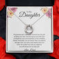 To My Daughter Love Dad - Lucky in Love Necklace