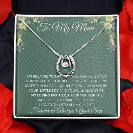 To My Mom Love Son - Lucky in Love Necklace