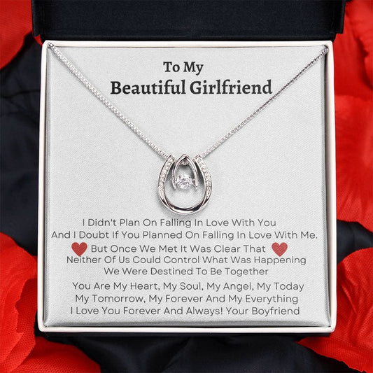 To My Beautiful Girlfriend - Lucky in Love Necklace