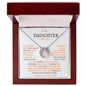 To My Daughter Love Dad - Lucky in Love Necklace