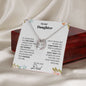 To My Daughter Love Dad - Lucky in Love Necklace