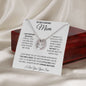 To My Caring Mom Love Your Son - Lucky in Love Necklace