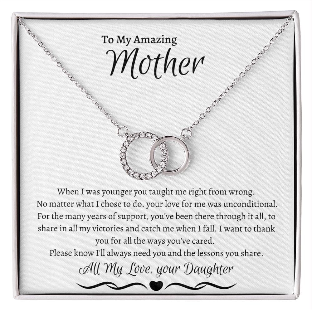 To My Amazing Mother Love Daughter - Perfect Pair Necklace