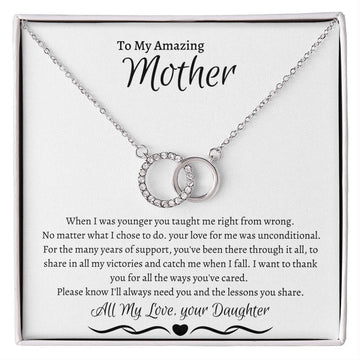 To My Amazing Mother Love Daughter - Perfect Pair Necklace