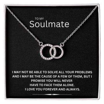 To My Soulmate - Perfect Pair Necklace