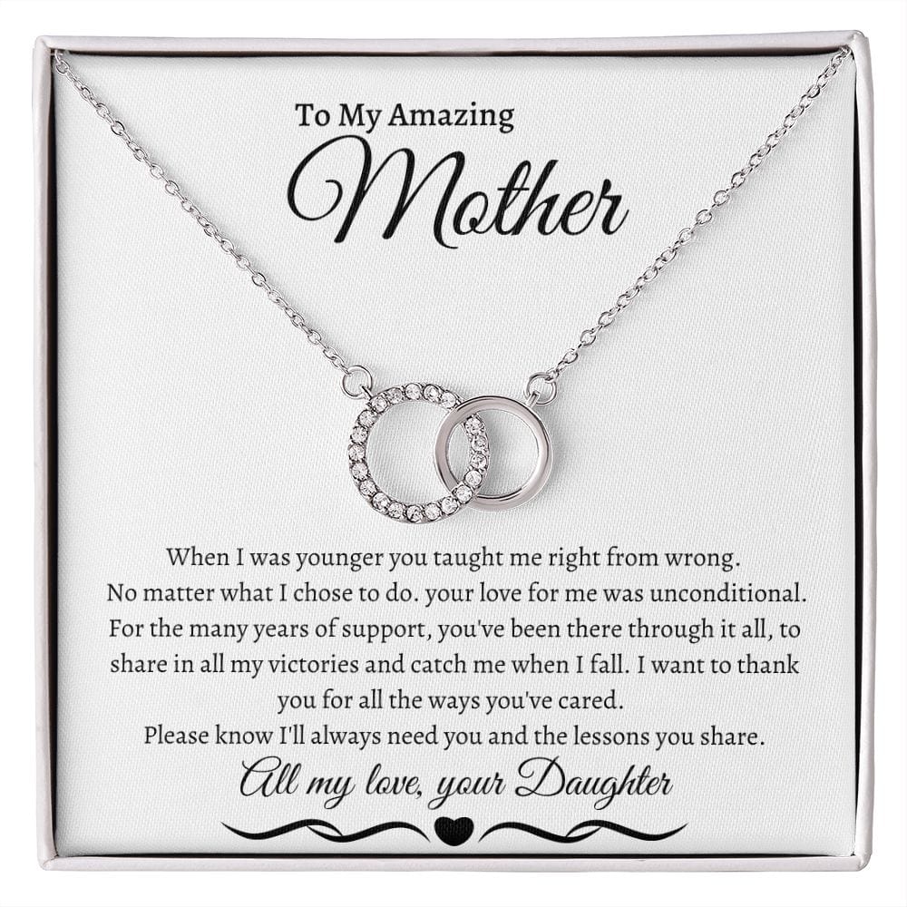 To My Amazing Mother Love Daughter - Perfect Pair Necklace