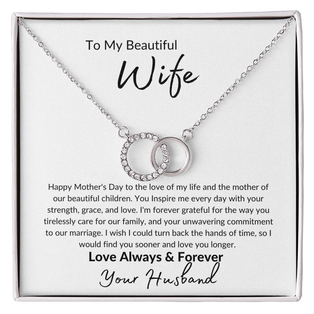 To My Beautiful Wife - Perfect Pair  Necklace