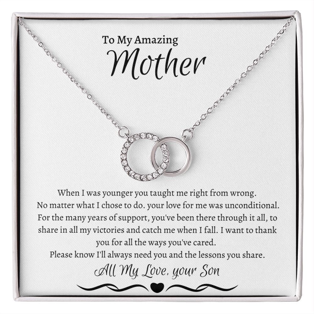 To My Amazing Mother Love Son - Perfect Pair Necklace