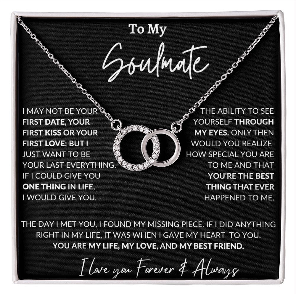 To My Soulmate - Perfect Pair Necklace