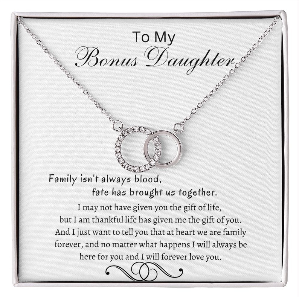 To My Bonus Daughter - Perfect Pair Necklace