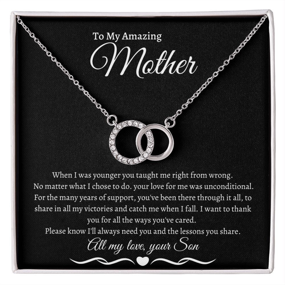 To My Amazing Mother Love Son - Perfect Pair Necklace
