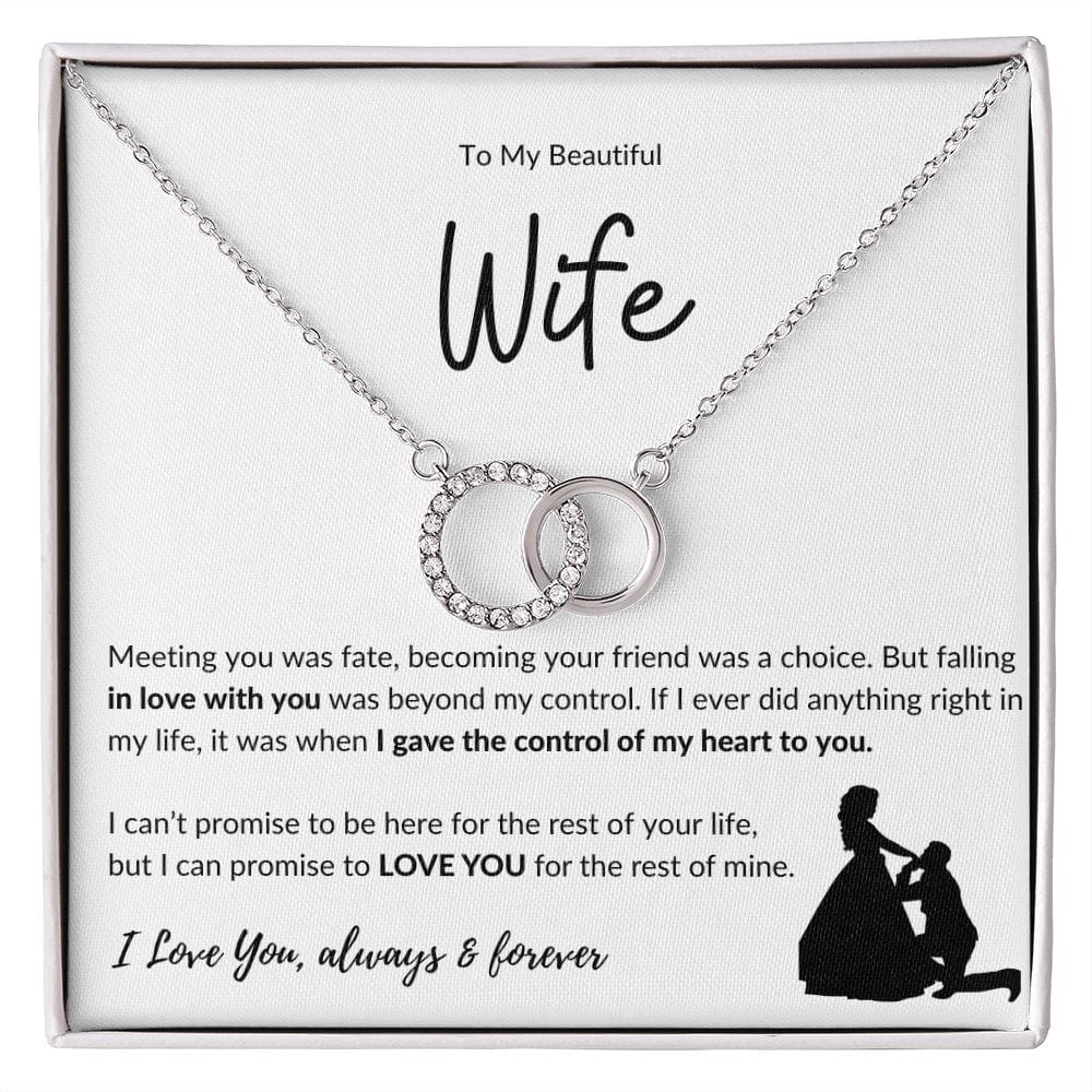To My Beautiful Wife - Perfect Pair Necklace