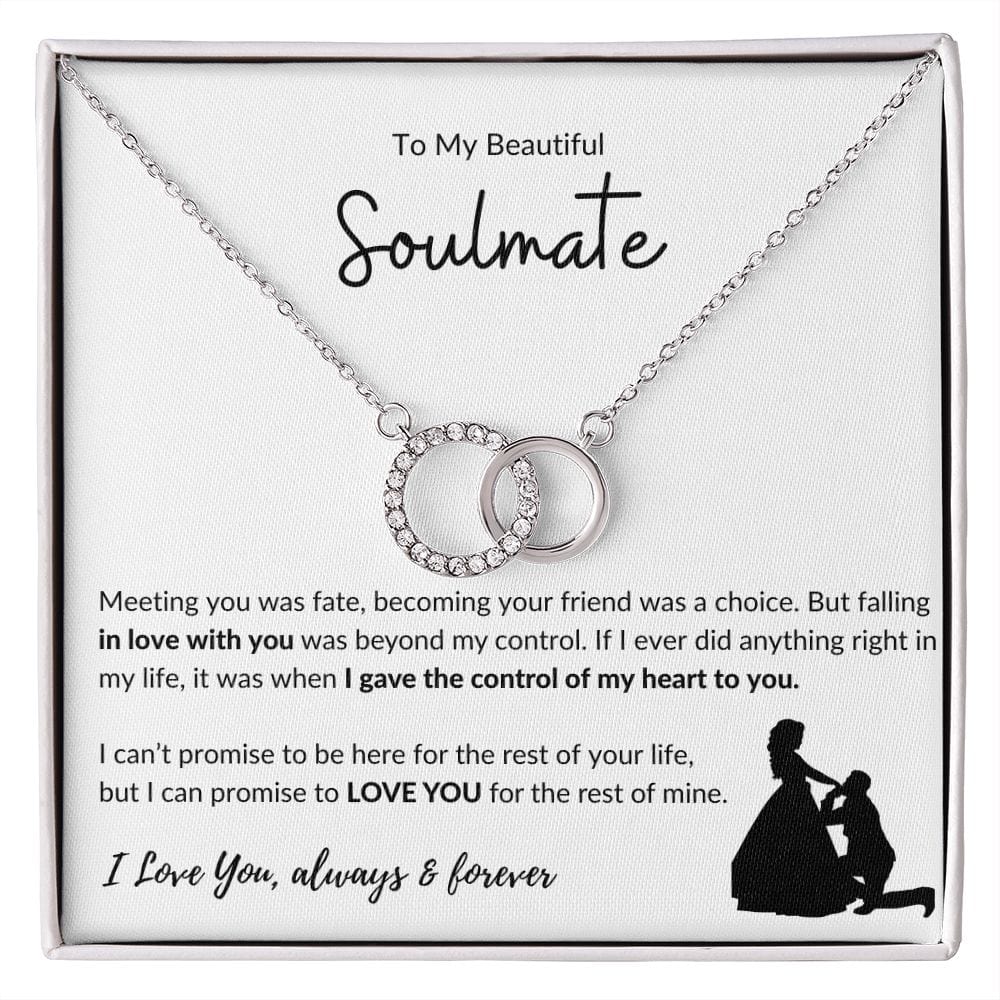 To My Beautiful Soulmate - Perfect Pair Necklace