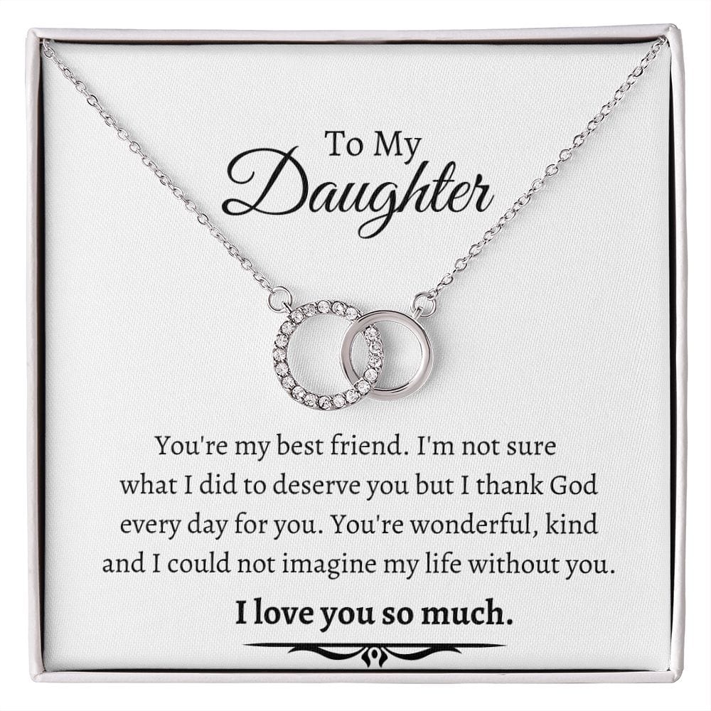 To My Daughter Perfect Pair Necklace