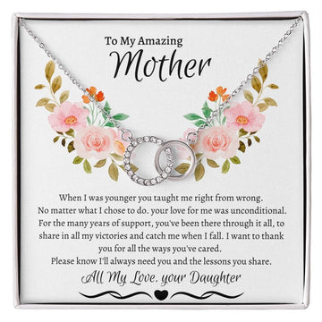 To My Amazing Mother Love Daughter - Perfect Pair Necklace