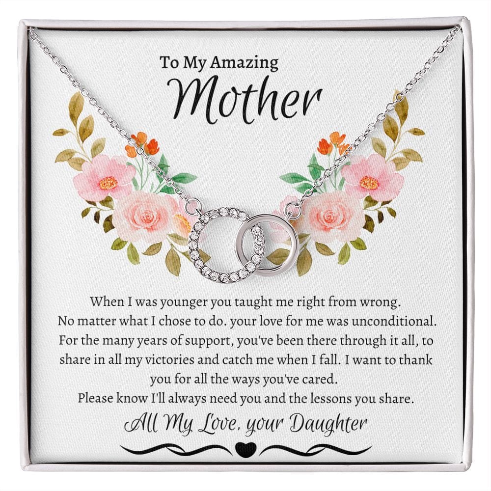 To My Amazing Mother Love Daughter - Perfect Pair Necklace