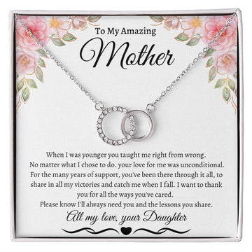 To My Amazing Mother Love Daughter - Perfect Pair Necklace