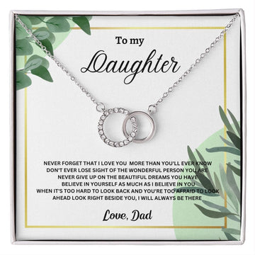 To My Daughter Perfect Pair Necklace - Love Dad