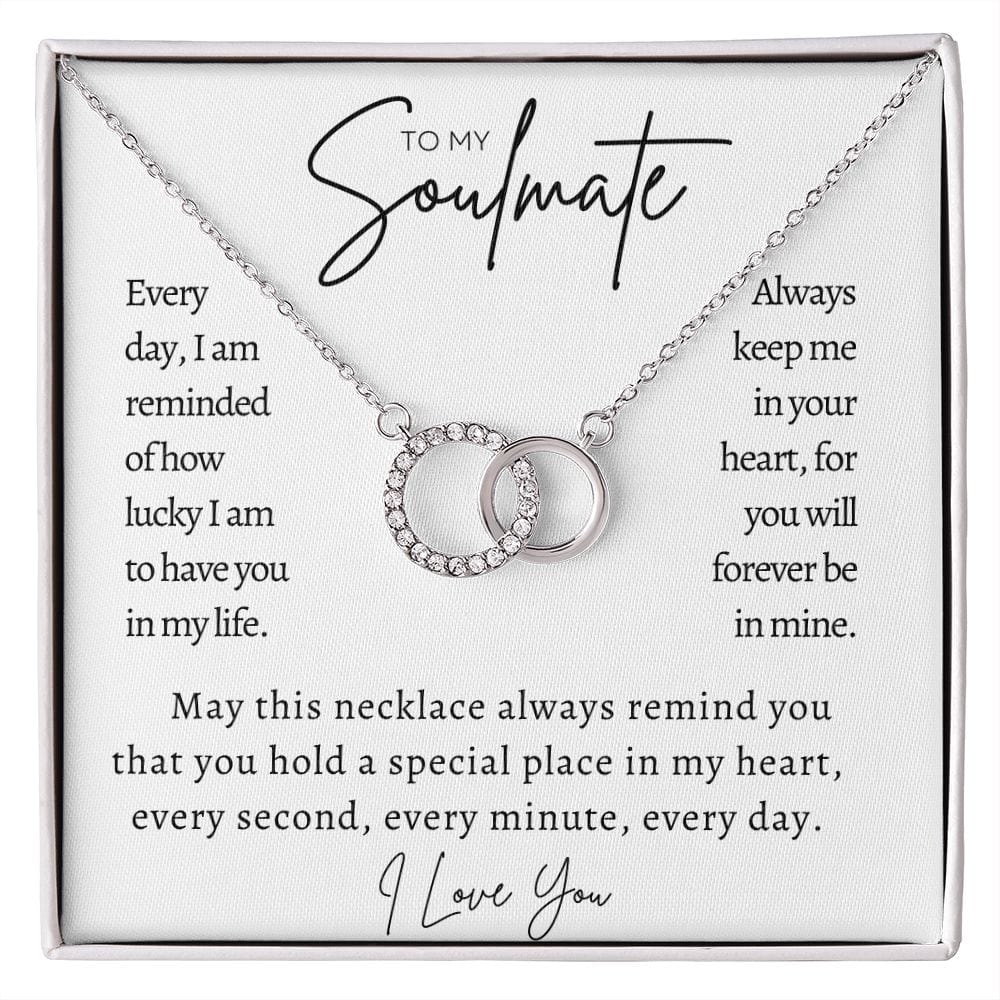 To My Soulmate - Perfect Pair Necklace