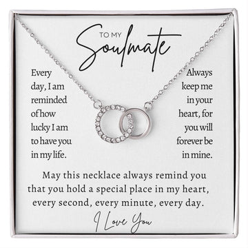 To My Soulmate - Perfect Pair Necklace