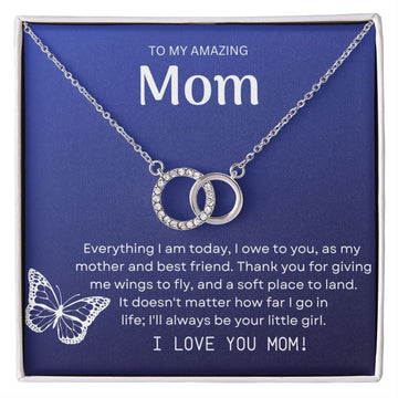 To My Amazing Mom - Perfect Pair Necklace