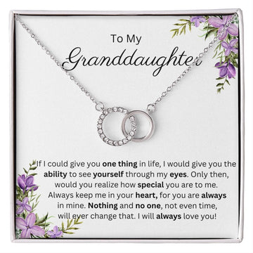 To My Granddaughter - Perfect Pair Necklace