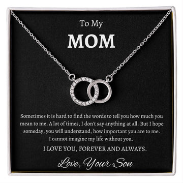 To My Mom Love Your Son- Perfect Pair Necklace