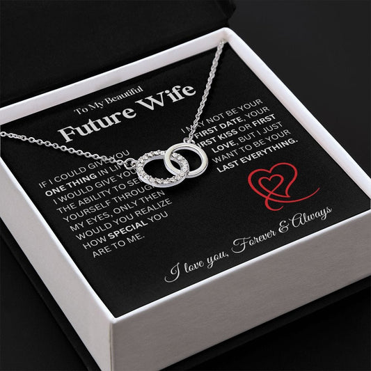 To My Beautiful Wife - Perfect Pair Necklace