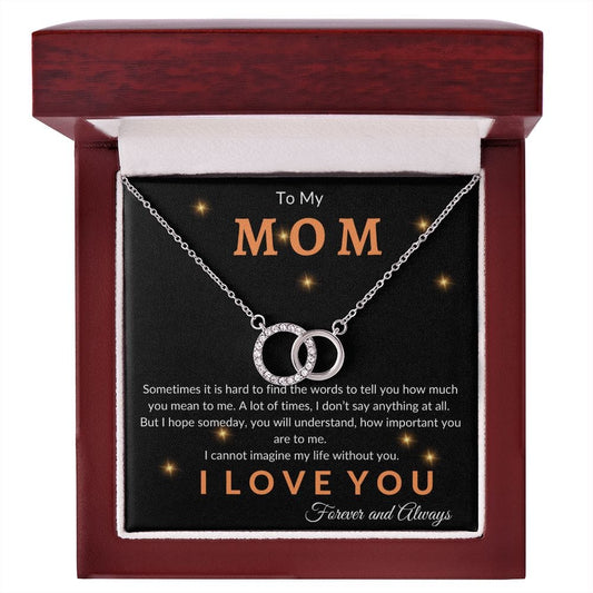 To My Mom - Perfect Pair Necklace