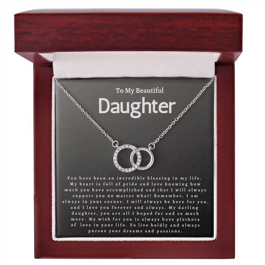 To My Beautiful Daughter - Perfect Pair Necklace