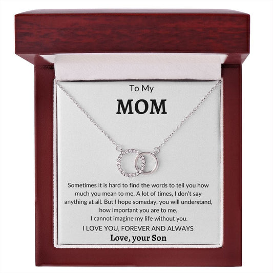 To My Mom Love Your Son- Perfect Pair Necklace