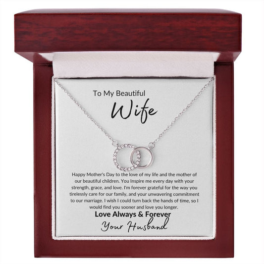To My Beautiful Wife - Perfect Pair  Necklace