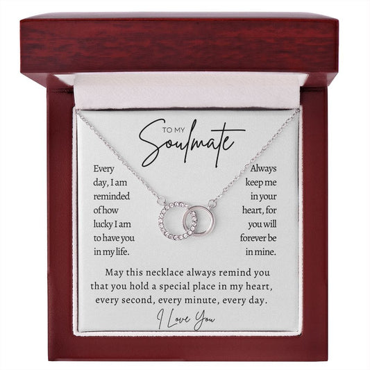 To My Soulmate - Perfect Pair Necklace
