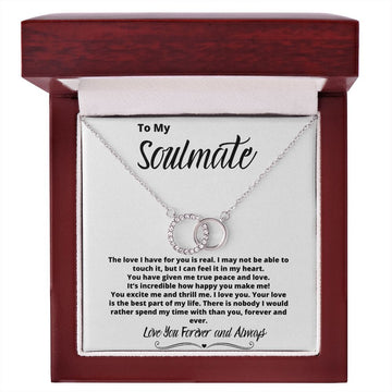 To My Soulmate - Perfect Pair Necklace