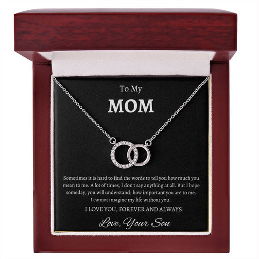 To My Mom Love Your Son- Perfect Pair Necklace