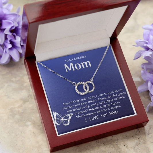 To My Amazing Mom - Perfect Pair Necklace