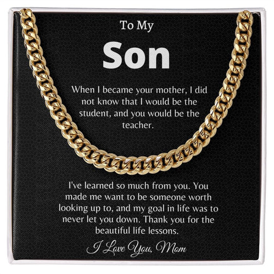 To My Son Love Mom (Cuban Link)