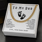 To My Dad- Cuban Link Necklace