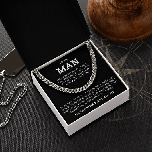 To My Man - Cuban Link Necklace