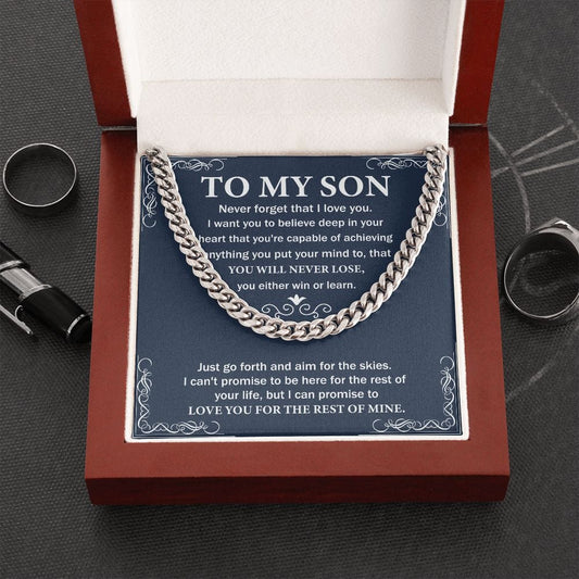 To My Son - Cuban Link Necklace