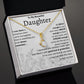 To My Beautiful Daughter Alluring Beauty Necklace
