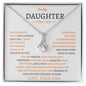 To My Daughter Love Dad - Alluring Beauty Necklace