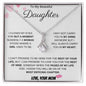 To My Beautiful Daughter Love Mom- Alluring Beauty Necklace