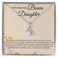 To My  Beautiful Bonus Daughter - Alluring Beauty Necklace