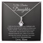 To My Badass Daughter Love Mom - Alluring Beauty Necklace