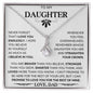 To My Daughter Love Dad - Alluring Beauty Necklace