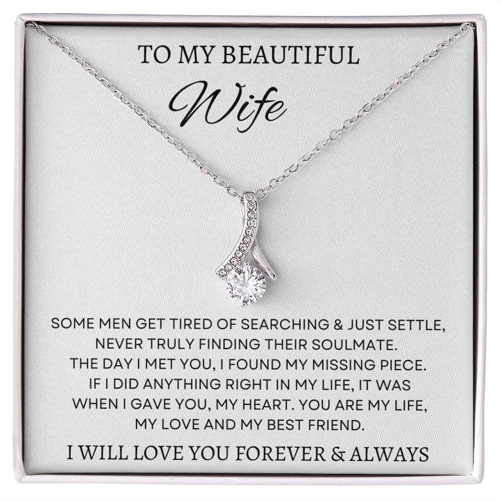 To My Beautiful Wife - Alluring Beauty Necklace