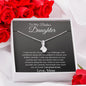 To My Badass Daughter Love Mom - Alluring Beauty Necklace