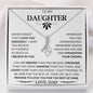 To My Daughter Love Dad - Alluring Beauty Necklace