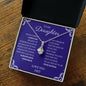 To My Daughter Love Dad - Alluring Beauty Necklace